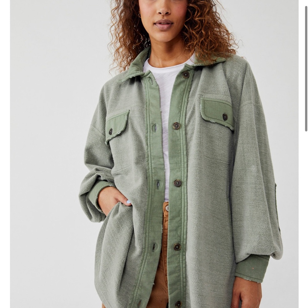 Free people ruby button down L